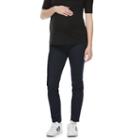 Maternity A:glow Inset Panel Skinny Jeans, Women's, Size: 4-mat, Med Blue