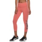 Women's Puma Athletic Graphic Capri Leggings, Size: Large, Pink