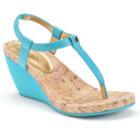 Chaps Raevyn Women's Slip-on Wedge Sandals, Size: 5 B, Blue (navy)