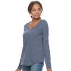 Women's Sonoma Goods For Life&trade; Essential V-neck Tee, Size: Xl, Med Blue