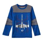 Boys 4-7x Star Wars A Collection For Kohl's X-wing Fighter Space-dyed Tee, Boy's, Size: 5, Med Blue