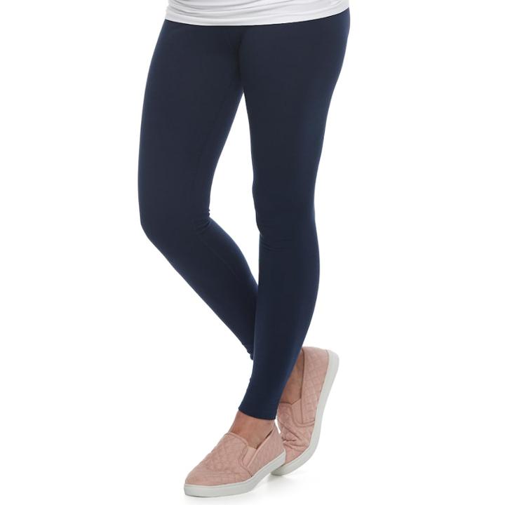 Maternity A:glow Belly Panel Solid Leggings, Women's, Size: Xs Maternity, Dark Blue