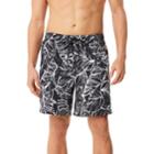 Men's Speedo Travel Well Volley Swim Shorts, Size: Large, Black