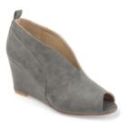 Journee Collection Calista Womens Wedges, Size: Medium (9.5), Grey