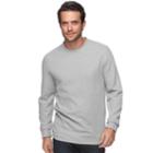 Men's Croft & Barrow&reg; Classic-fit Heavyweight Ribbed Crewneck Tee, Size: Xl, Med Grey