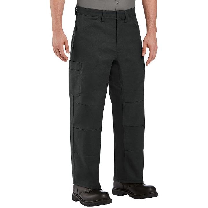 Men's Red Kap Performance Shop Pants, Size: 32x32, Black