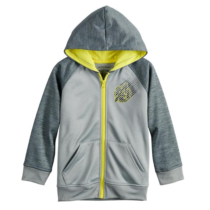 Boys 4-12 Jumping Beans&reg; Marvel Avengers Raglan Zip Hoodie, Size: 8, Med Grey