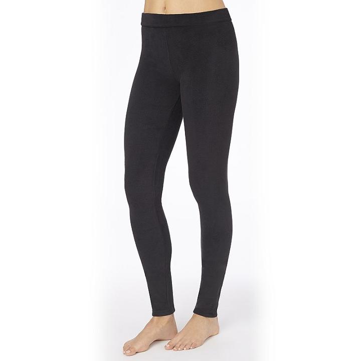 Plus Size Cuddl Duds Fleecewear With Stretch Leggings, Women's, Size: 2xl, Black
