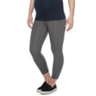 Maternity A:glow Full Belly Panel Shapewear Capri Leggings, Women's, Size: M-mat, Dark Grey