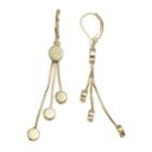 Dana Buchman Disc Chain Nickel Free Tassel Drop Earrings, Women's, Gold
