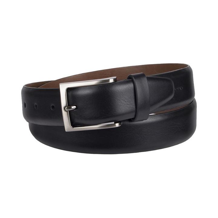 Men's Croft & Barrow&reg; Feather-edge Belt, Size: 44, Black