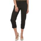 Women's Apt. 9&reg; Torie Straight-leg Capri Pants, Size: 12, Black