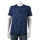 Sonoma Goods For Life, Men's &trade; Classic-fit Slubbed Henley, Size: Small, Blue (navy)