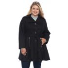 Plus Size Apt. 9&reg; Wool Blend Peplum Jacket, Women's, Size: 1xl, Black