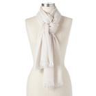 Dana Buchman Tribal Woven Scarf, Natural