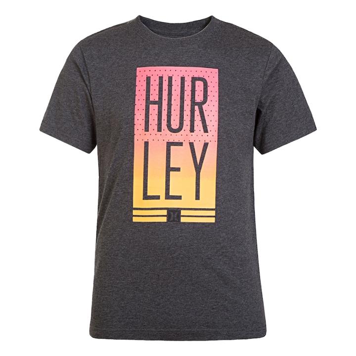 Boys' 8-20 Hurley Graphic Tee, Size: Large, Grey (charcoal)