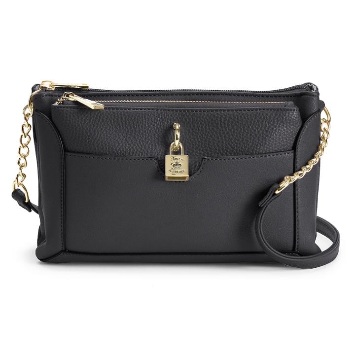 Juicy Couture Locket Up Crossbody Bag, Women's, Black