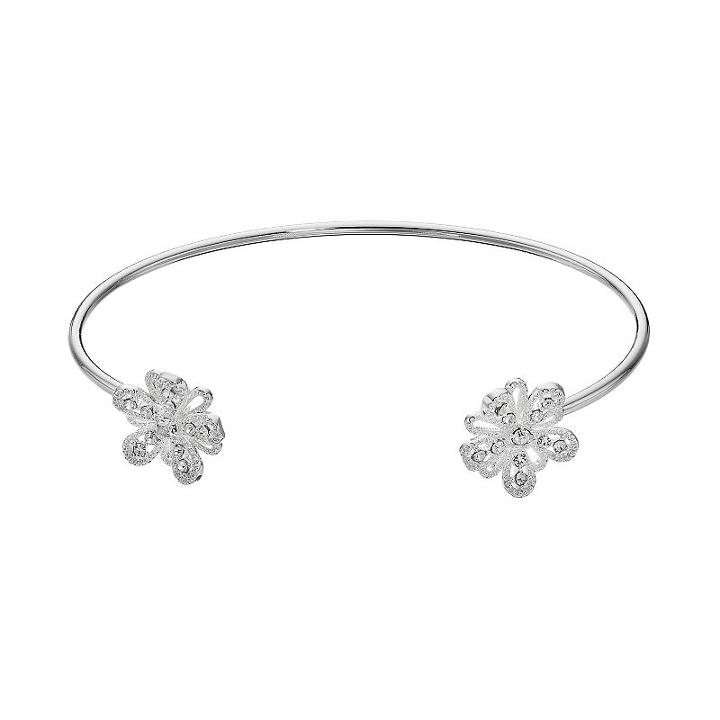 Lc Lauren Conrad Textured Flower Cuff Bracelet, Women's, Multicolor