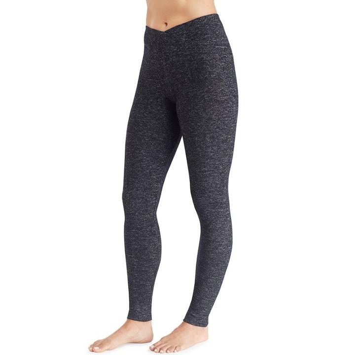 Women's Cuddl Duds Soft Knit Leggings, Size: Medium, Grey (charcoal)