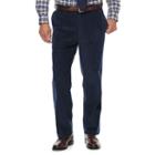 Men's Croft & Barrow&reg; Classic-fit Pleated Corduroy Pants, Size: 38x32, Blue (navy)