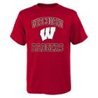 Boys 8-20 Wisconsin Badgers Gridiron Hero Tee, Size: S 8, Red