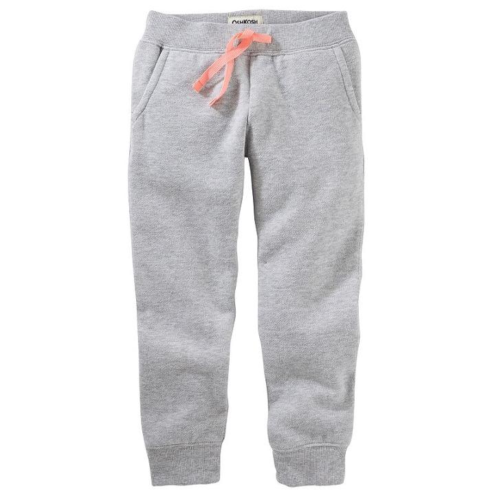 Girls 4-12 Oshkosh B'gosh&reg; Solid Knit Pants, Size: 6, Light Grey