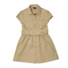 Girls 4-20 French Toast School Uniform Canvas Shirt Dress, Girl's, Size: 14, Brown
