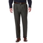 Men's Haggar Premium Comfort Stretch Classic-fit Pleated Dress Pants, Size: 34x36, Oxford