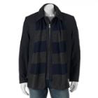 Big & Tall Izod Wool Jacket & Scarf Set, Men's, Size: 3xl Tall, Dark Grey