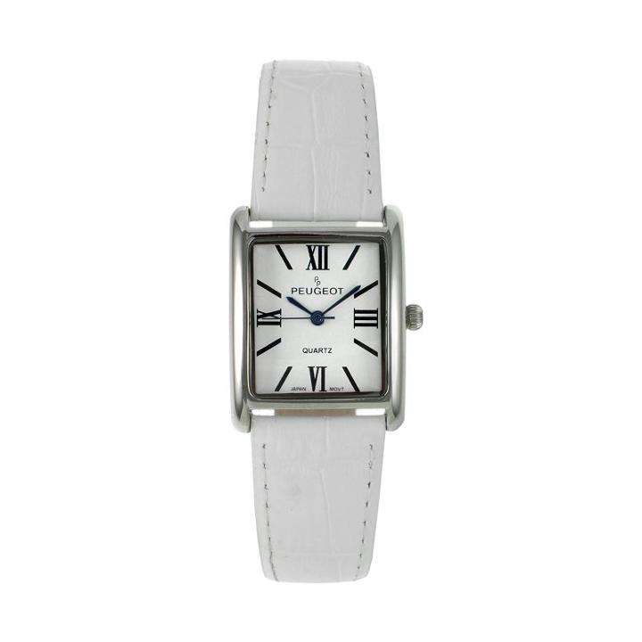 Peugeot Women's Leather Watch - 3036wt, White