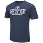 Men's Campus Heritage Byu Cougars Team Color Tee, Size: Medium, Blue (navy)