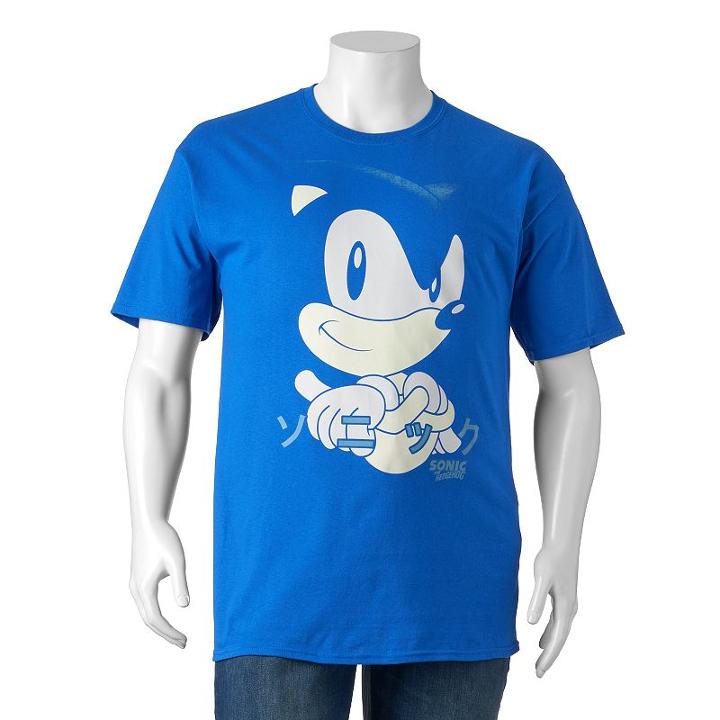 Big & Tall Sonic The Hedgehog Tee, Men's, Size: 3xl, Light Blue