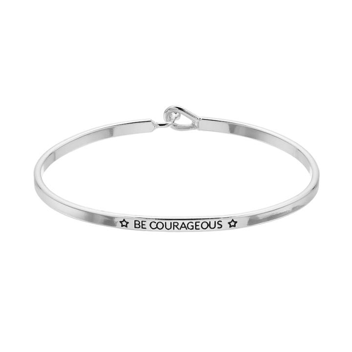 Lc Lauren Conrad Be Courageous Star Cuff Bracelet, Women's, Silver