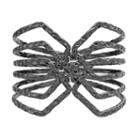 Apt. 9&reg; Hammered Multirow Bangle Bracelet, Women's, Dark Grey