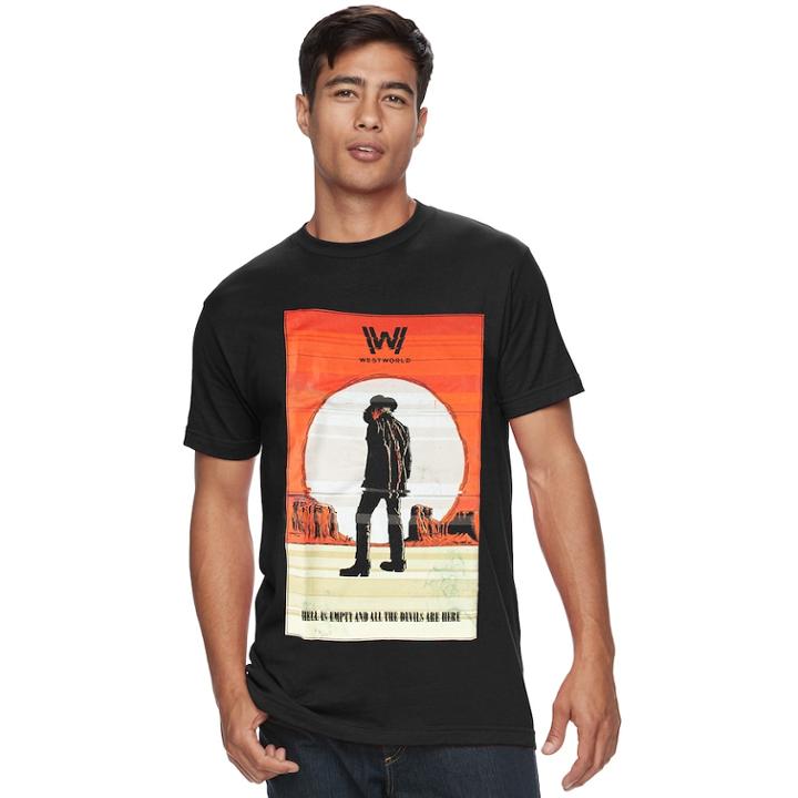 Men's Westworld All The Devils Tee, Size: Medium, Black