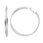 Simply Vera Vera Wang Crisscross Nickel Free Multi Hoop Earrings, Women's, Silver