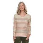 Women's Croft & Barrow&reg; Essential V-neck Top, Size: Xl, Med Red