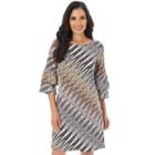 Women's Apt. 9&reg; Print Ruffle Shift Dress, Size: Regular, Ovrfl Oth