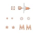 Lc Lauren Conrad Monogram Nickel Free Stud Earring Set, Women's, Light Pink