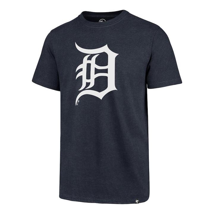 Men's '47 Brand Detroit Tigers Imprint Tee, Size: Medium, Blue (navy)