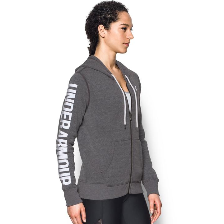 Women's Under Armour Favorite Full-zip Hoodie, Size: Large, Grey Other