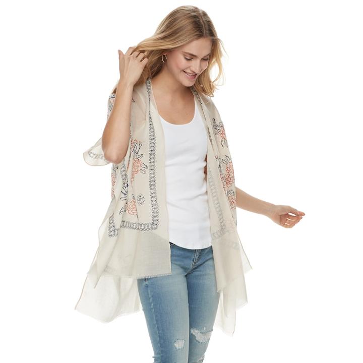 Women's Sonoma Goods For Life&trade; Floral Kimono, Blue (navy)