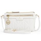 Juicy Couture Crown Jewel Quilted Crossbody Bag, Women's, White