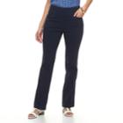 Women's Dana Buchman Bootcut Millennium Pull-on Dress Pants, Size: Xl, Blue (navy)