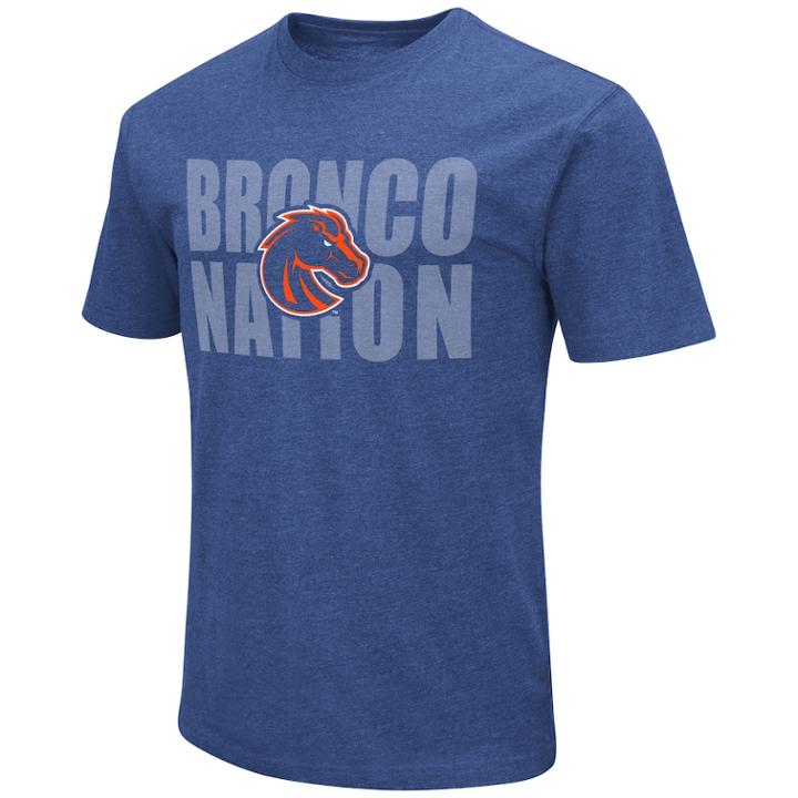 Men's Boise State Broncos Motto Tee, Size: Large, Blue (navy)