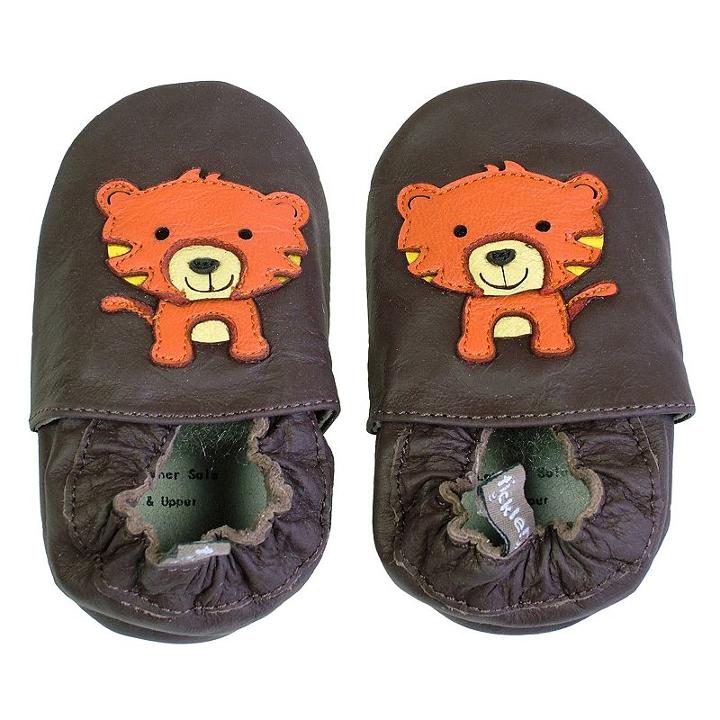 Tommy Tickle Tiger Crib Shoes - Baby, Infant Boy's, Size: 18-24month, Brown