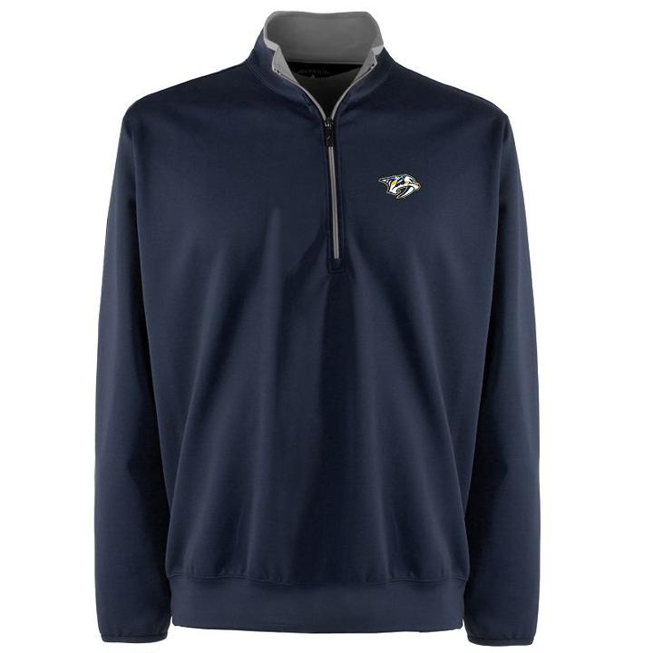 Men's Nashville Predators 1/4-zip Leader Pullover, Size: Xl, Blue