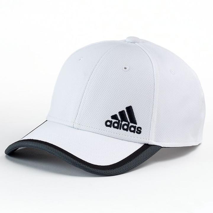 Adidas Fitted Baseball Cap - Men, Size: L/xl, White
