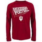 Boys 8-20 Indiana Hoosiers Dimensional Long-sleeve Performance Tee, Boy's, Size: S(8), Dark Red