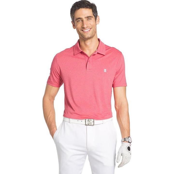 Men's Izod Cutline Classic-fit Performance Golf Polo, Size: Large, Light Red